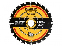 DeWalt DT10304 190mm x 30mm 24T TCT Elite Circular Saw Blade - DT10304-QZ
