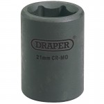 DRAPER EXPERT 21MM 1/2\" SQUARE DRIVE POWERDRIVE IMPACT SOCKET