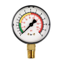 Metabo PRESSURE GAUGE RD 63 R 1/4\" 0-12 BAR