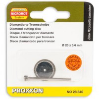 Proxxon 202350 Diamond Cutting Disc 20 Mm + Arbor 28840/202350