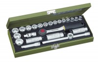 Proxxon 23110 24-piece Compact Socket Set with 3/8\" Ratchet
