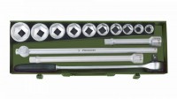 Proxxon 23300 Socket Set with Square Drive, 3/4\" (14-piece) NO 23 300