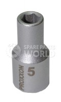 Proxxon 23712 1/4\" 5mm Chrome-Vanadium Steel Socket