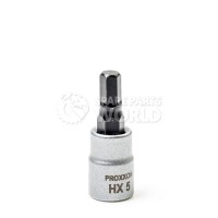 Proxxon 23747 33mm Long HX 5mm 1/4\" Allen Socket Bits