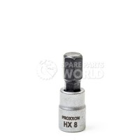 Proxxon 23751 33mm Long HX 8mm 1/4\" Allen Socket Bits