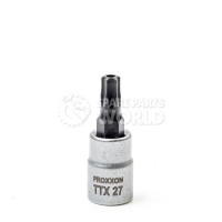 Proxxon 23761 33mm Long 1/4\" TTX 27 Screwdriver bits with frontal hole