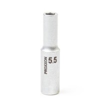 Proxxon 23769 1/4\" 5.5mm Chrome-Vanadium Steel Deep Socket