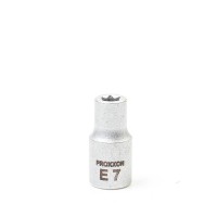 Proxxon 23793 1/4\" Chrome-Vanadium Steel External TX Socket E7