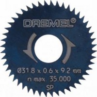 Dremel 31.8 mm Rip/Cross-Cut Blade 2pk (For Mini Saw Att 670)