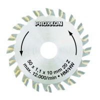 Proxxon 28017 50mm x 20T x 10mm Tungsten Tipped Saw Blade