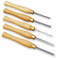 Proxxon 27023 5 Piece HSS Wood Turning Chisel Set
