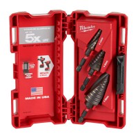 MILWAUKEE 3 PIECE SHOCKWAVE IMPACT DUTY STEP DRILL BIT SET