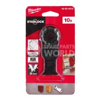 Milwaukee 35 x 42mm Starlock Bi-Metal Multi Tool Blade 10pk