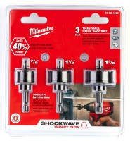 Milwaukee 49224800 Shockwave Thin Wall Holesaw Set 3 Piece