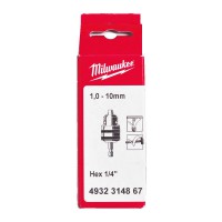 Milwaukee Precision Gear Chuck 1/4\" Hex 0.5mm - 6.5mm - 1pc