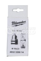 Milwaukee 3.0  16mm - M18 x 2.5 Chuck & Key - 1pc