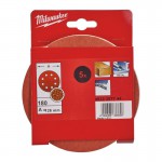 Milwaukee Abr Paper 125mm H&L GR180 - 5pcs