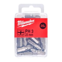 Milwaukee S/Driving Bit PH 3 x 25mm - 25pcs