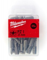 Milwaukee S/Driving Bit PZ 1 x 25mm - 25pcs