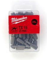 Milwaukee S/Driving Bit TX 15 x 25mm - 25pcs