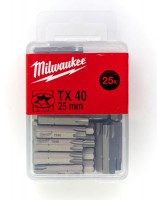 Milwaukee S/Driving Bit TX 40 x 25mm - 25pcs
