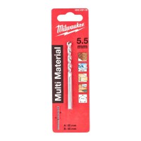 Milwaukee Multi-Material TCT Drill Bit 5.5mm x 85mm - 1pc