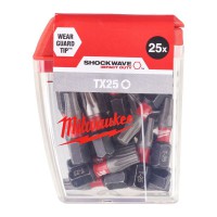 Milwaukee Shockwave CDTX25 25mm-25pc