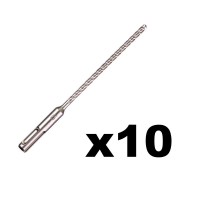 Milwaukee 4932471250 Pack of 10 SDS+ Plus MX4 Drill Bits 5mm x 165mm