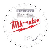 Milwaukee 4932471290 Circular Saw Blade 160mm x 20mm 24T