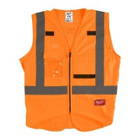 Milwaukee Hi-Visibility Vest Orange - L/XL -1pc