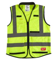 Milwaukee Prem. Hi-Visibility Vest Ye. - S/M -1pc 