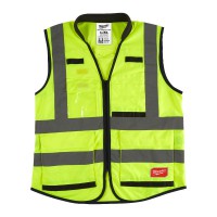 Milwaukee Prem. Hi-Visibility Vest Ye. - L/XL -1pc