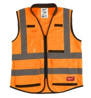 Milwaukee Prem. Hi-Visi. Vest Org. - 2XL/3XL -1pc
