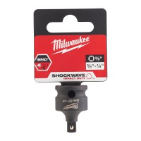 Milwaukee [NO LONGER AVAILABLE] Milwaukee 3/8\" - 1/2\" Square Drive SHOCKWAVE IMPACT DUTY IMPACT Socket ADAPTOR - 1pc