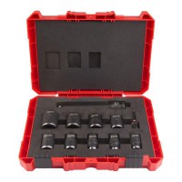 Milwaukee SHOCKWAVE IMPACT DUTY 1/2\" Impact Socket Set Long - 11pc