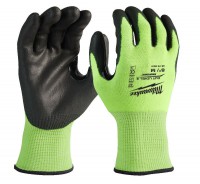 Milwaukee Bulk Hi-Vis Cut Level 3/C Gloves - 10/XL (144pc)