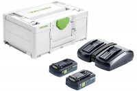 Festool 577256 Energy Set Sys 18V 2X4,0/Tcl6Duo Gb