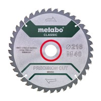 Metabo 628060000 216mmx30 Z40 WZ 5�neg Precision Cut Wood Saw Blade
