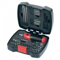 Black & Decker A7175 Hand Ratchet Set With Screwdriver Bits & Box Nuts 43-Piece