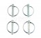 Altrad Belle 3/1007 5/16" Lynch Pin Clip Kit x4 For Minimix 150 Mixer Stand & GPX Range Open Set Petrol Generators