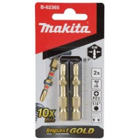 Makita B-28282 Impact Gold 50mm Pz2 Bit Pack Of 2