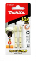 Makita B-28307 Torsion Screw Bit Ph2-50 Gold