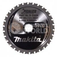 Makita B-33526 *TCT Metal Cut Circular Saw Blade MCCS13630E BCS550