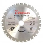 Spartacus 136 x 30T x 20mm Steel Cutting Circular Saw Blade