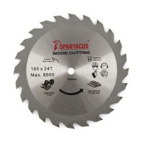 Spartacus 165 x 24T x 10mm Wood Cutting Circular Saw Blade