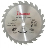 Spartacus 165 x 24T x 16mm Wood Cutting Cordless Circular Saw Blade