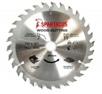 Spartacus 165 x 30T x 20mm Wood Cutting Circular Saw Blade