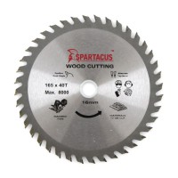 Spartacus 165 x 40T x 16mm Wood Cutting Circular Saw Blade