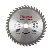 Spartacus 165 x 40T x 20mm Wood Cutting Circular Saw Blade