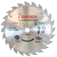 Spartacus 170 x 24T x 16mm Wood Cutting Circular Saw Blade